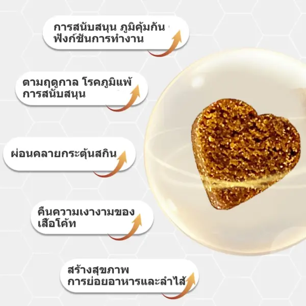 ขนมสุนัข อาหารเสริมสุนัข ผิวหนังและขน เสริมสร้างภูมิคุ้มกัน 120ชิ้น - Image 3