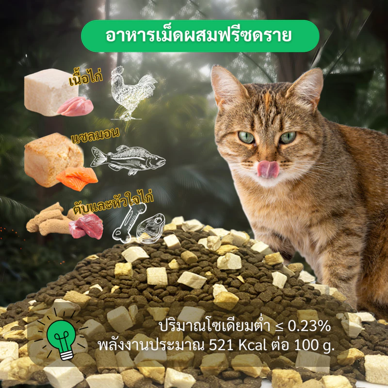 Bite of Wild อาหารแมว 5kg Grain Free โปรตีน 42%