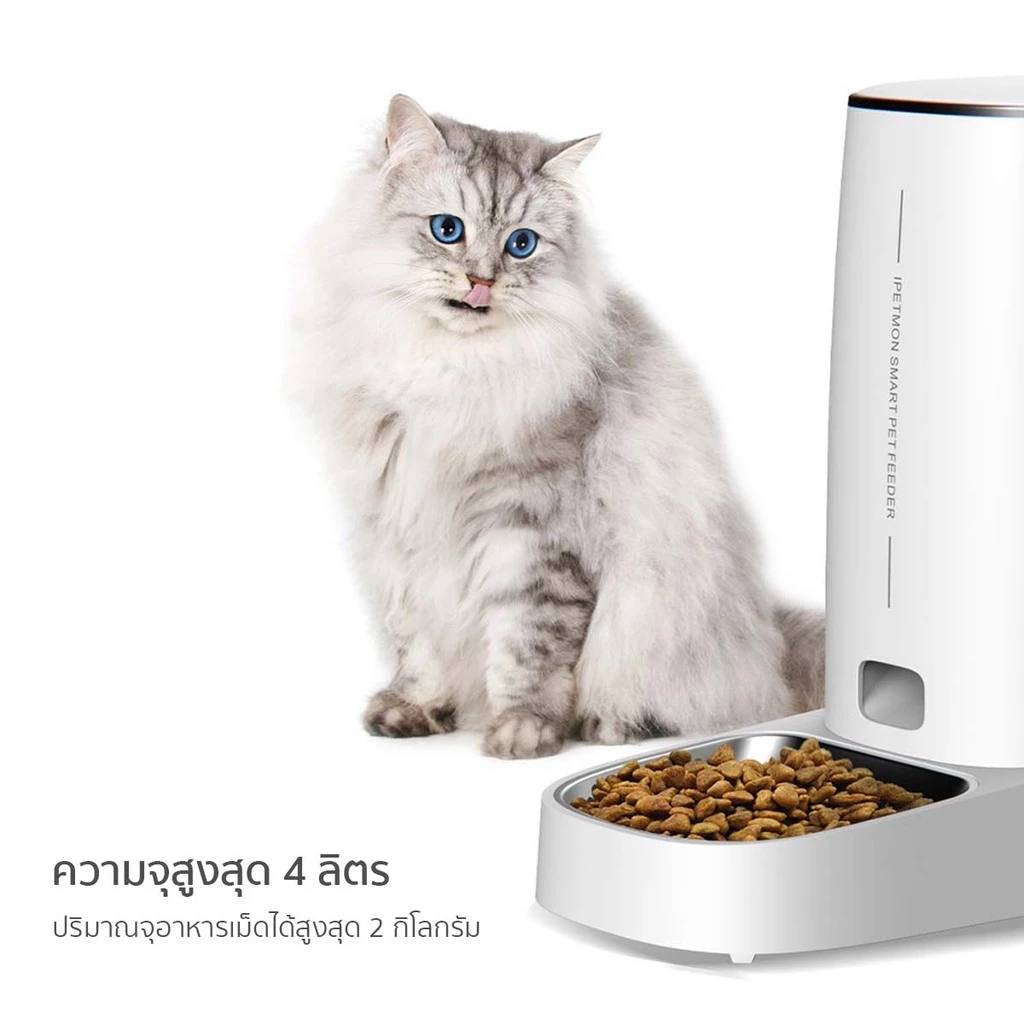 PETLOVE เครื่องให้อาหารสัตว์เลี้ยงอัต WiFi 4 ลิตร